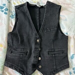 black button down shirt